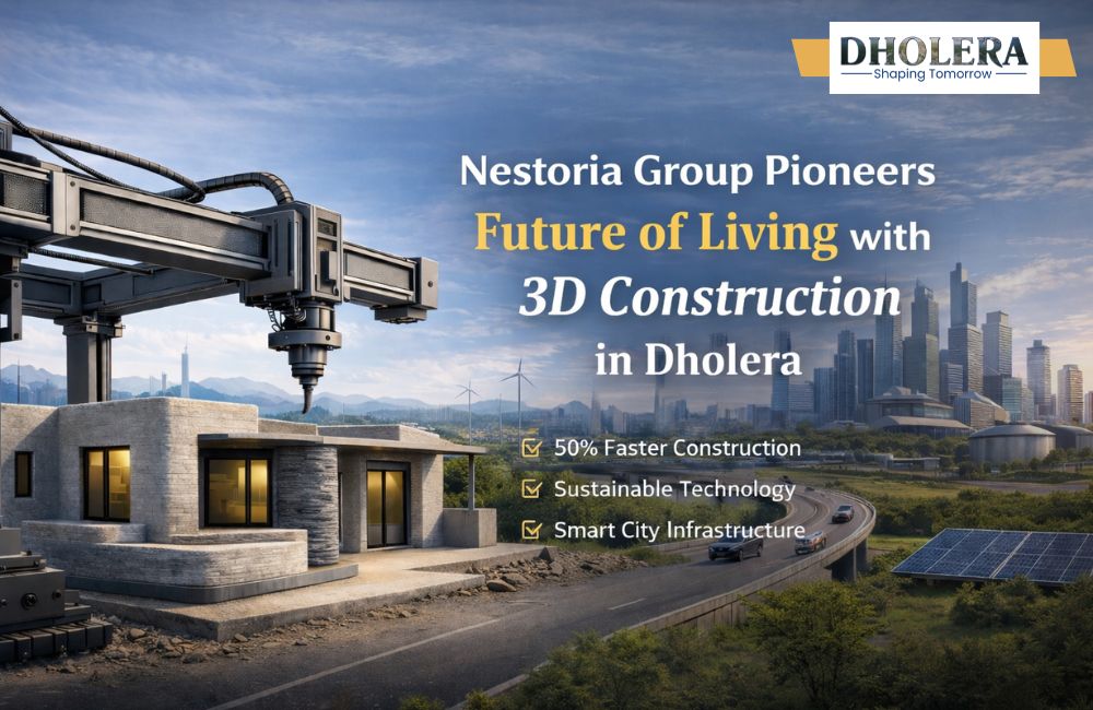 Nestoria Group Introduces 3D Construction in India at Dholera