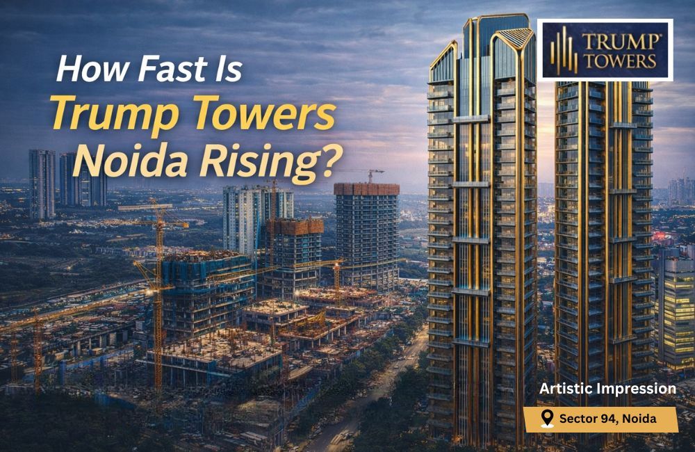 March 2026 Site Visit: How Fast Is Trump Towers Noida Rising?