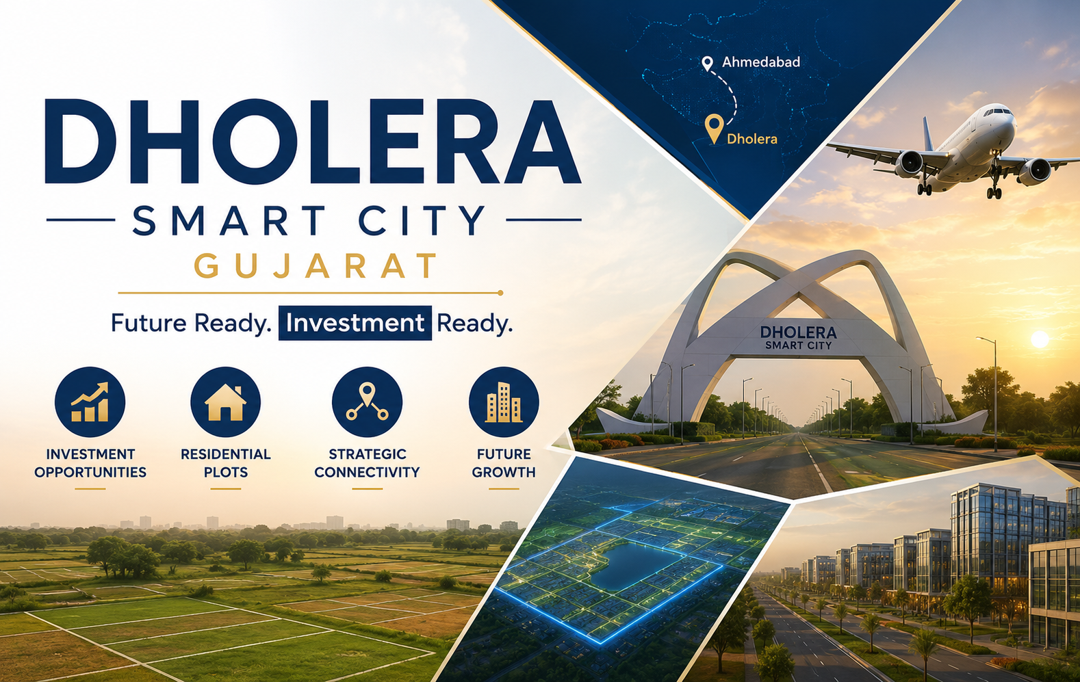 Dholera Smart City Gujarat: Investment Opportunities, Residential Plots & Future Growth