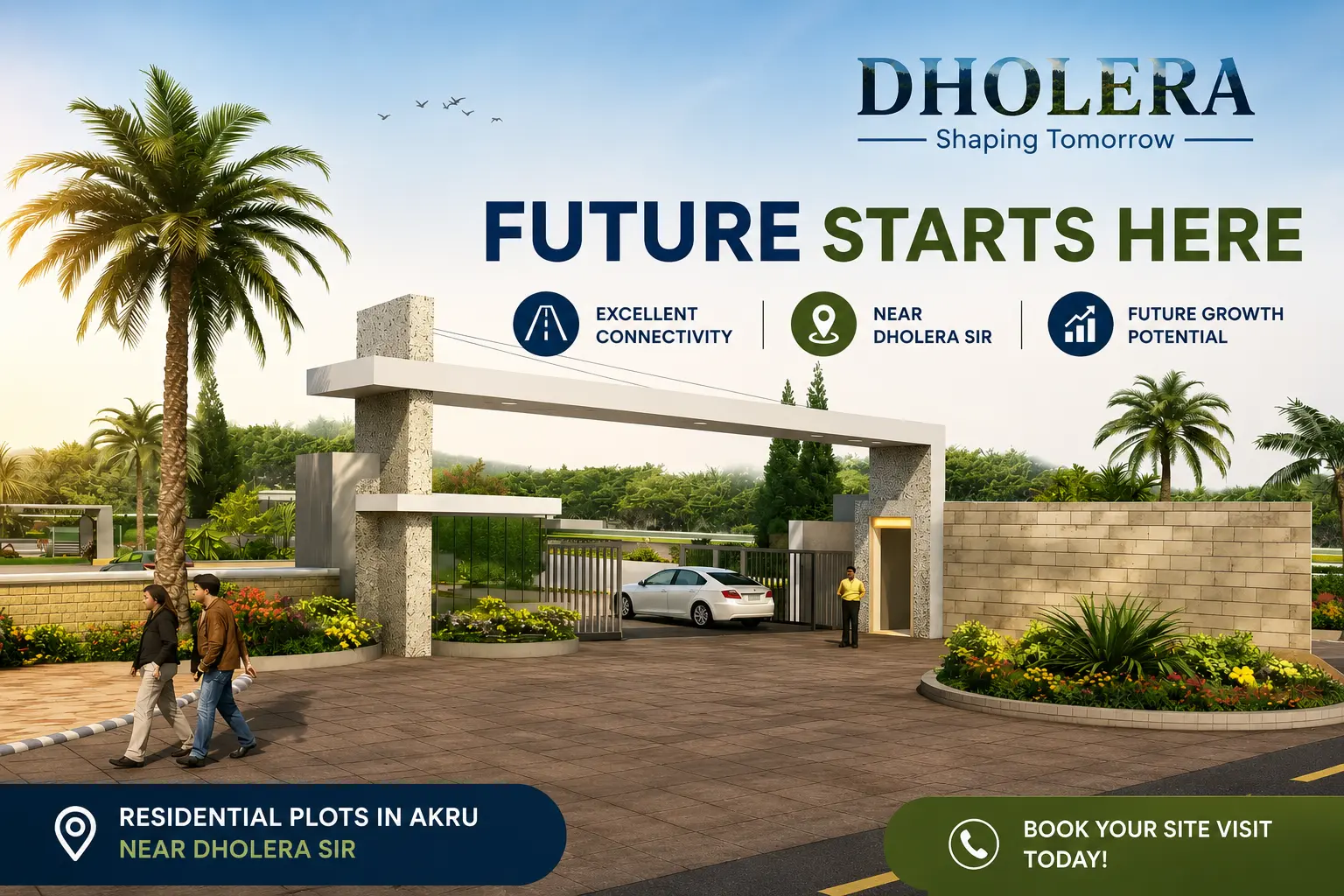 Residential Plots in Akru Near Dholera SIR – A Location with Future Growth Potential