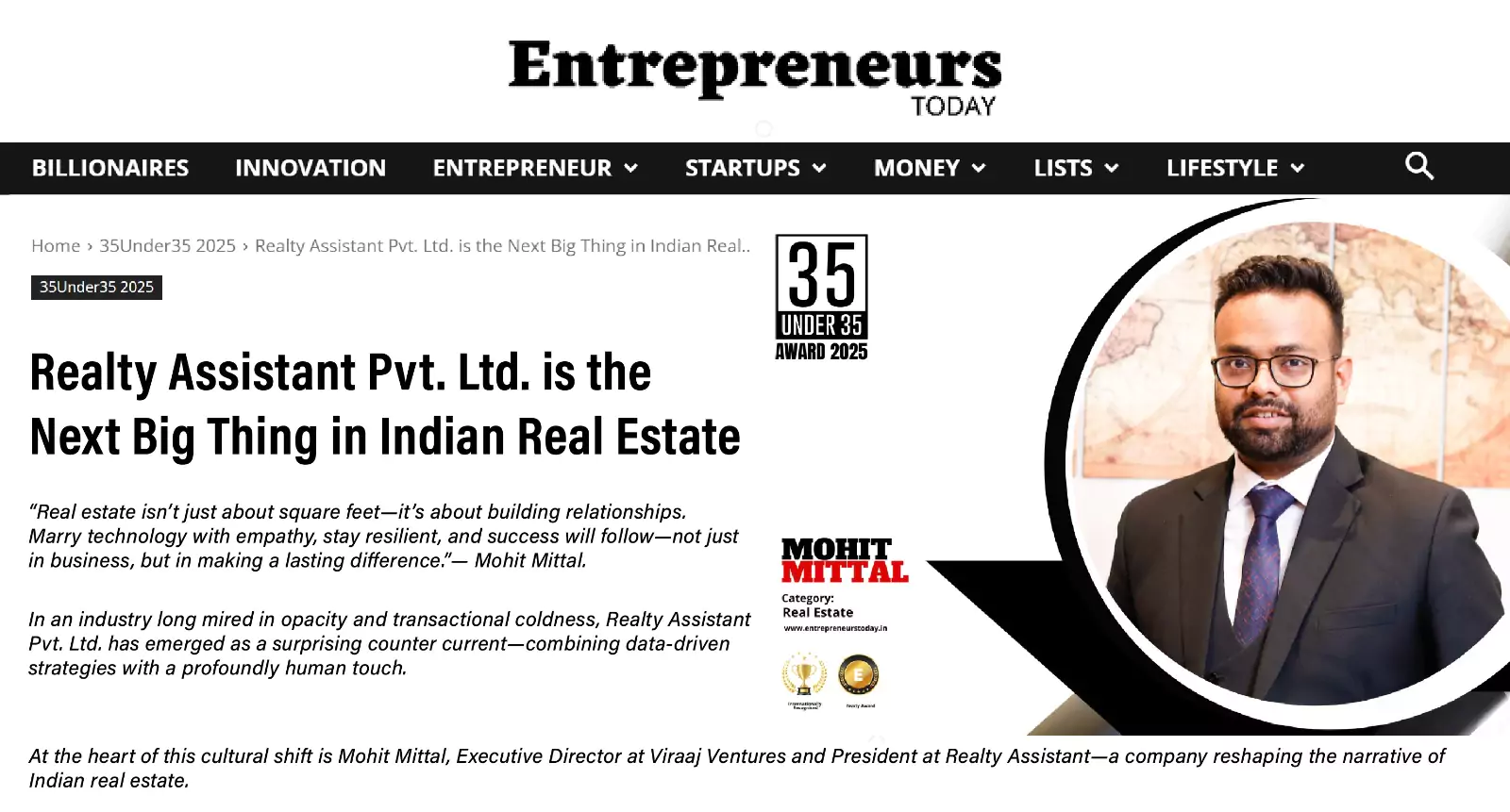 Mohit Mittal: The Next-Gen Leader Redefining Indian Real Estate
