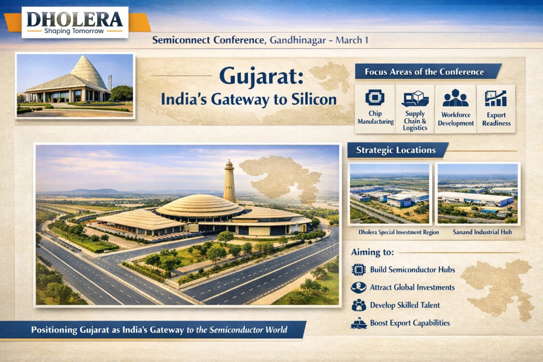 India’s Semiconductor Push Takes Center Stage at Gandhinagar Meet on March 1st