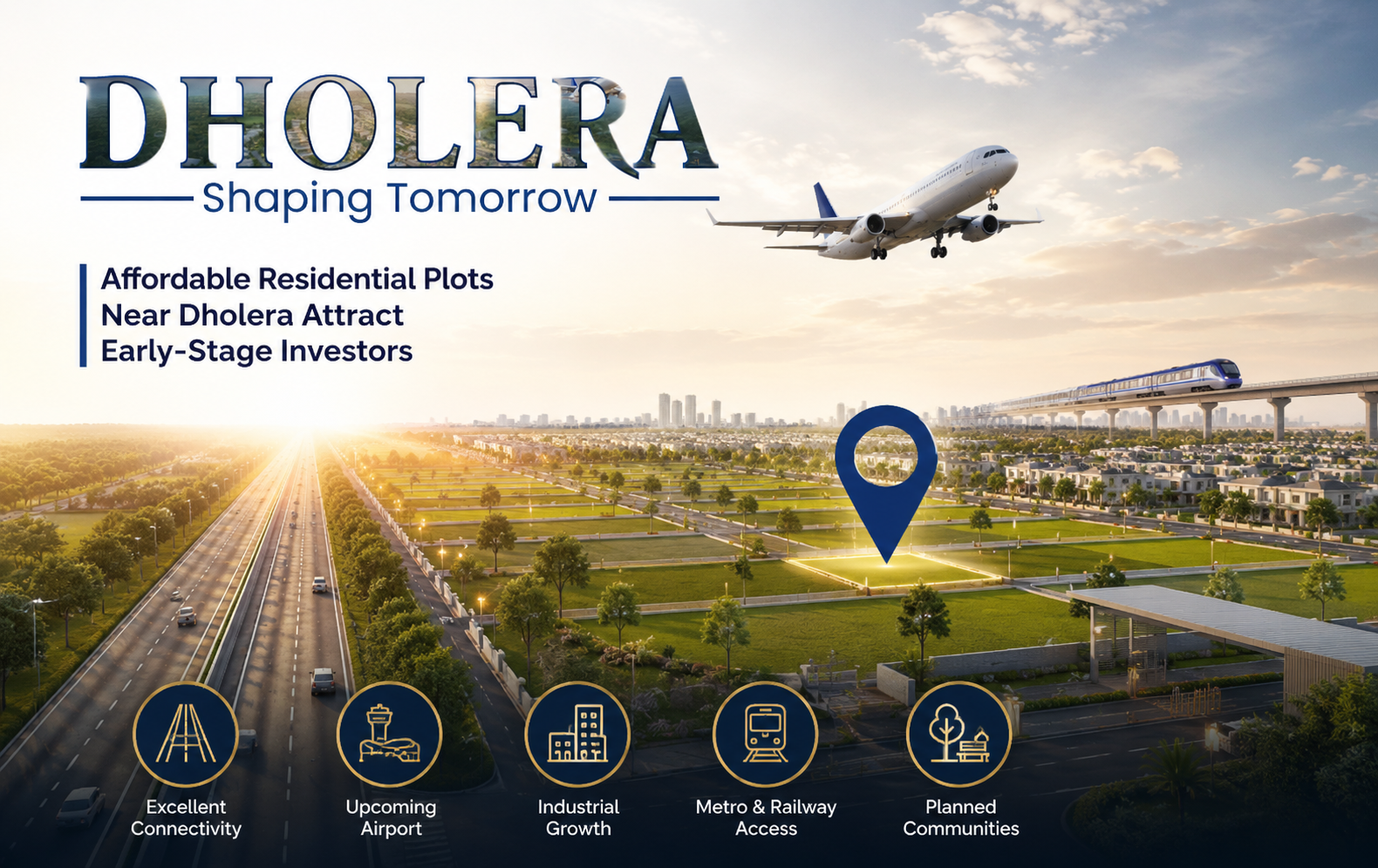 Affordable Residential Plots Near Dholera Attract Early-Stage Investors