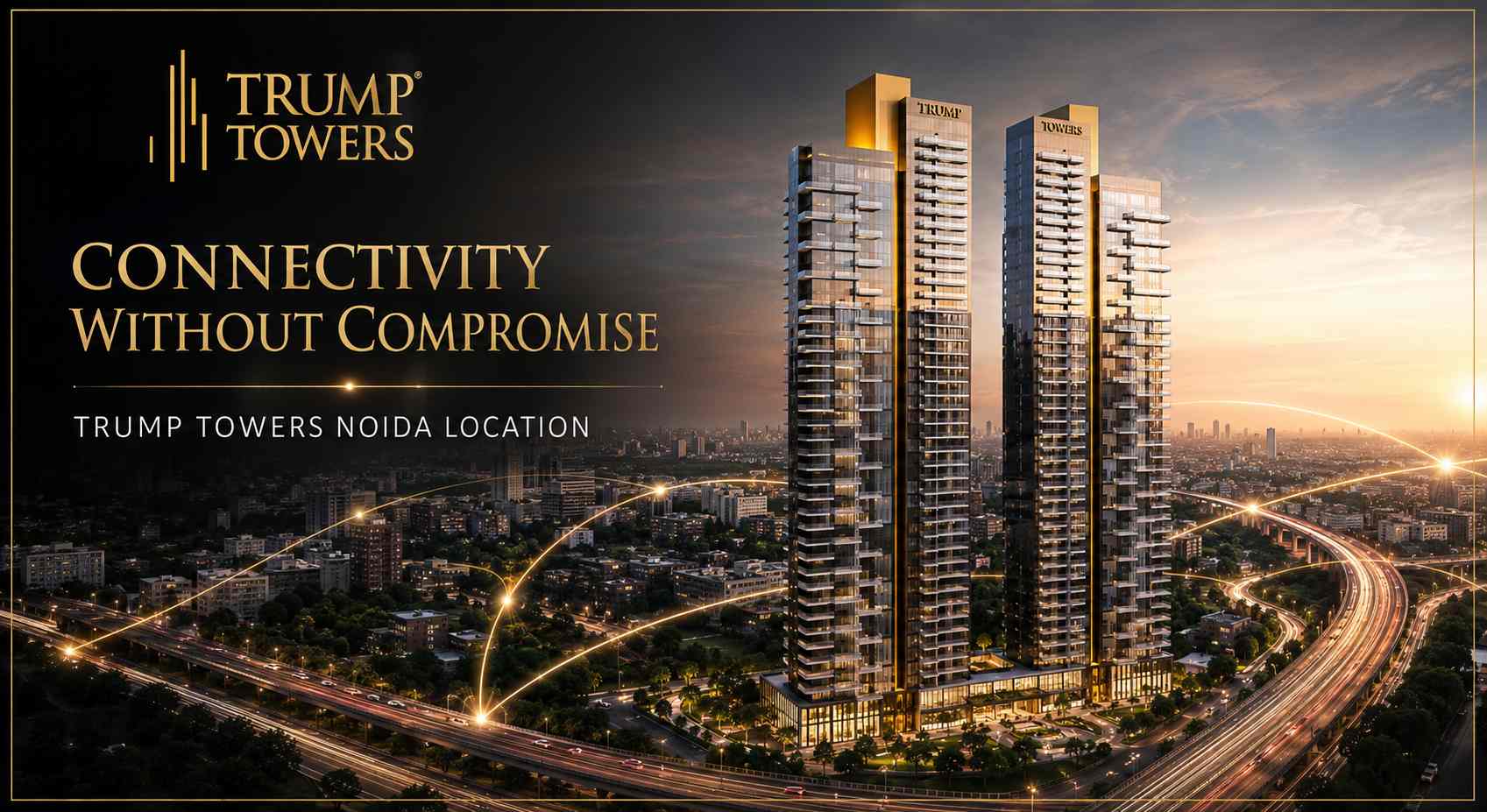 Connectivity Without Compromise: Trump Towers Noida Location