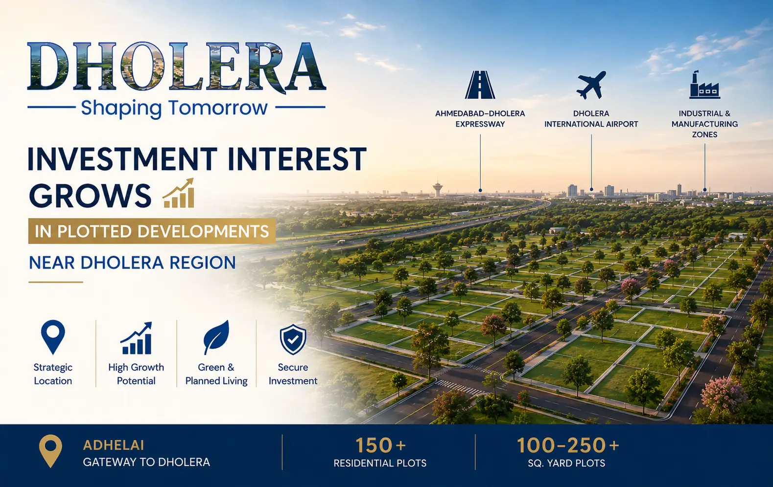 Investment Interest Grows in Plotted Developments Near Dholera Region