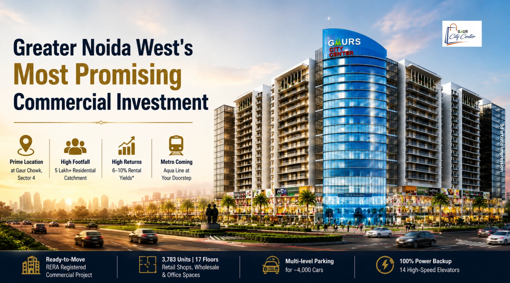 Gaur City Center: Best Commercial Investment 2026