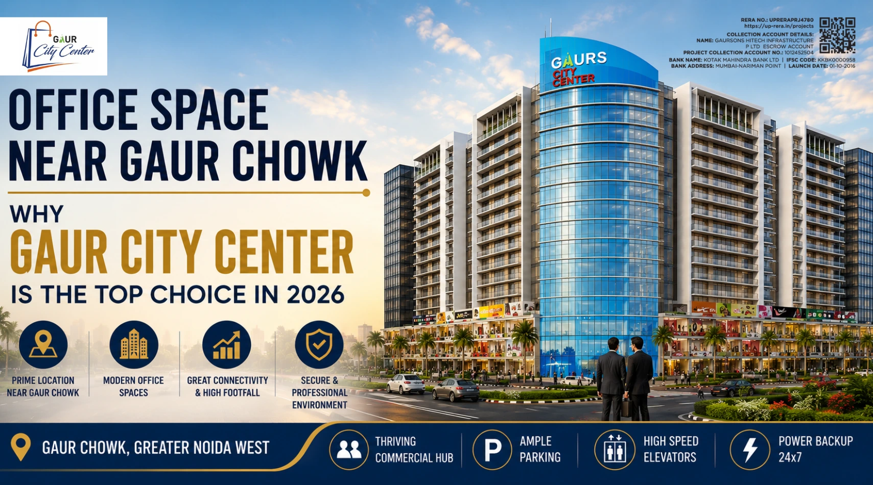 Office Space Near Gaur Chowk: Why Gaur City Center Is the Top Choice in 2026