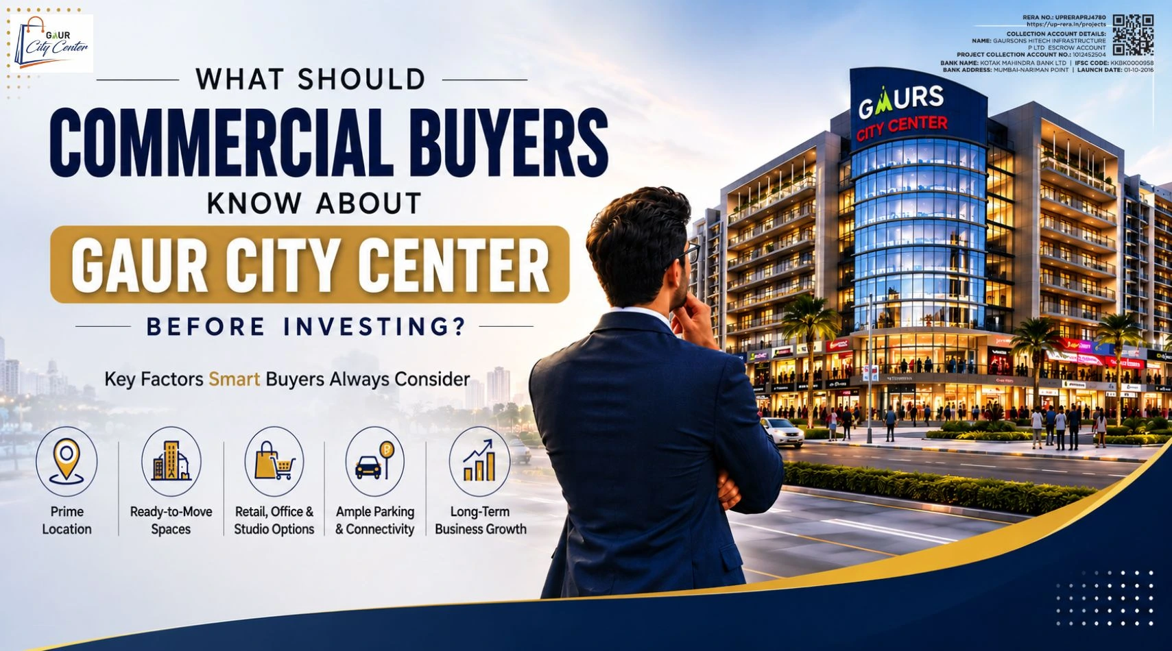 What Should Commercial Buyers Know About Gaur City Center Before Investing?