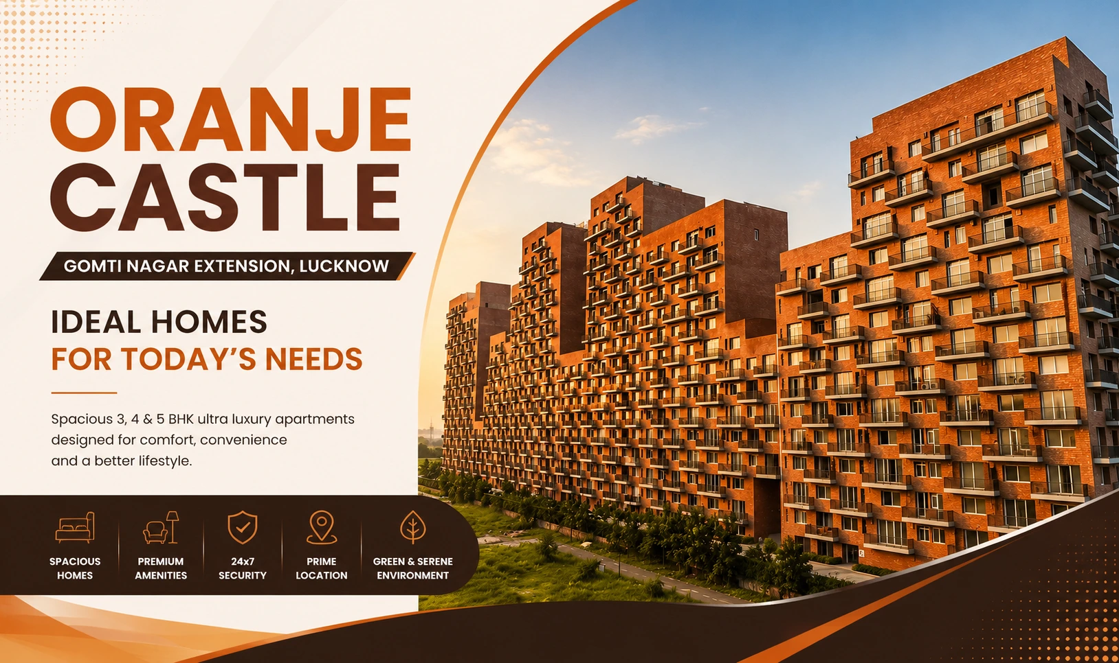 Oranje Castle Gomti Nagar: Ideal Homes for Today’s Needs