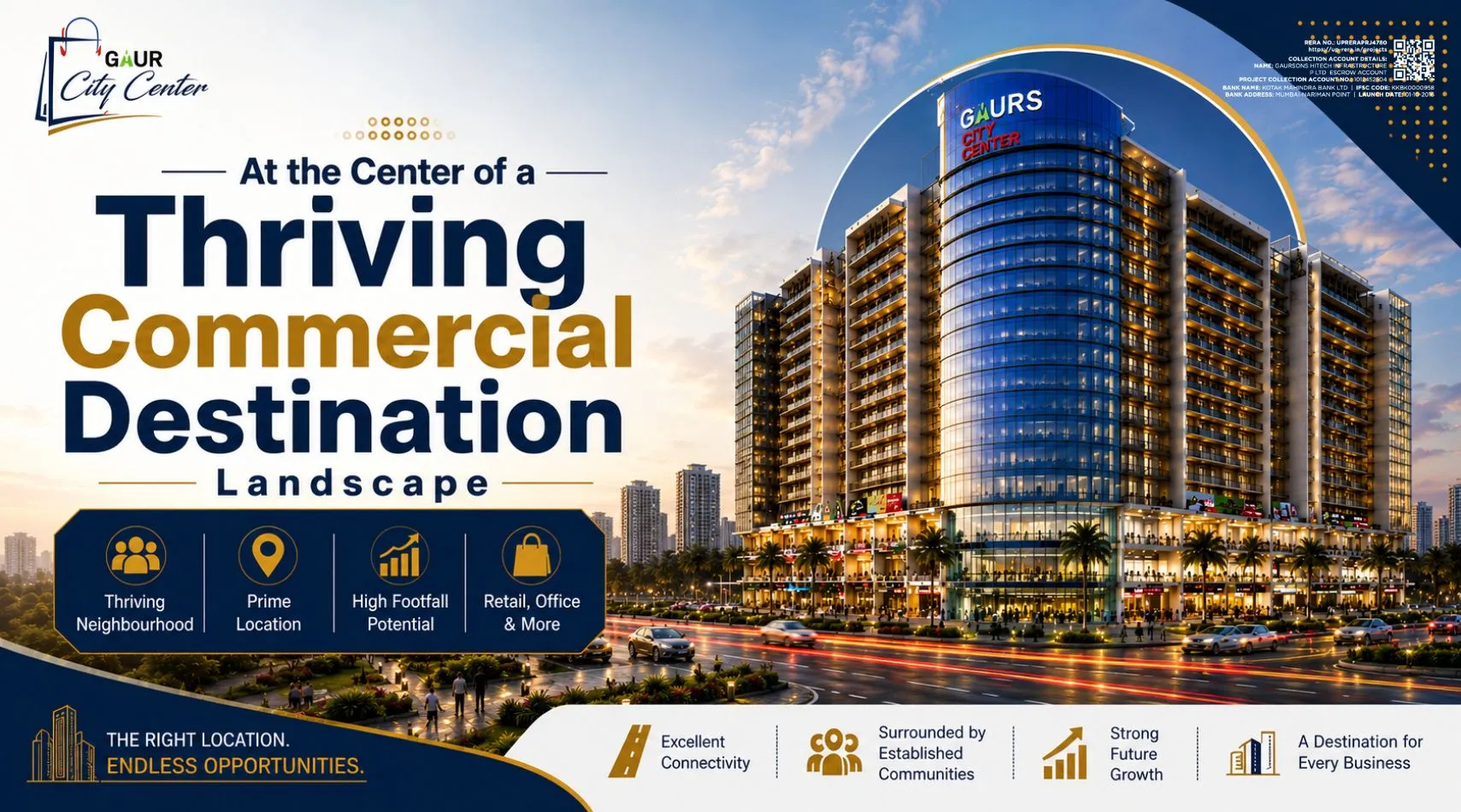 Why Gaur City Center Is Emerging as a Prime Commercial Destination in Greater Noida West