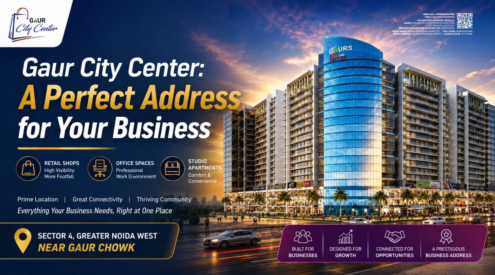 Gaur City Center: A Perfect Address for Your Business