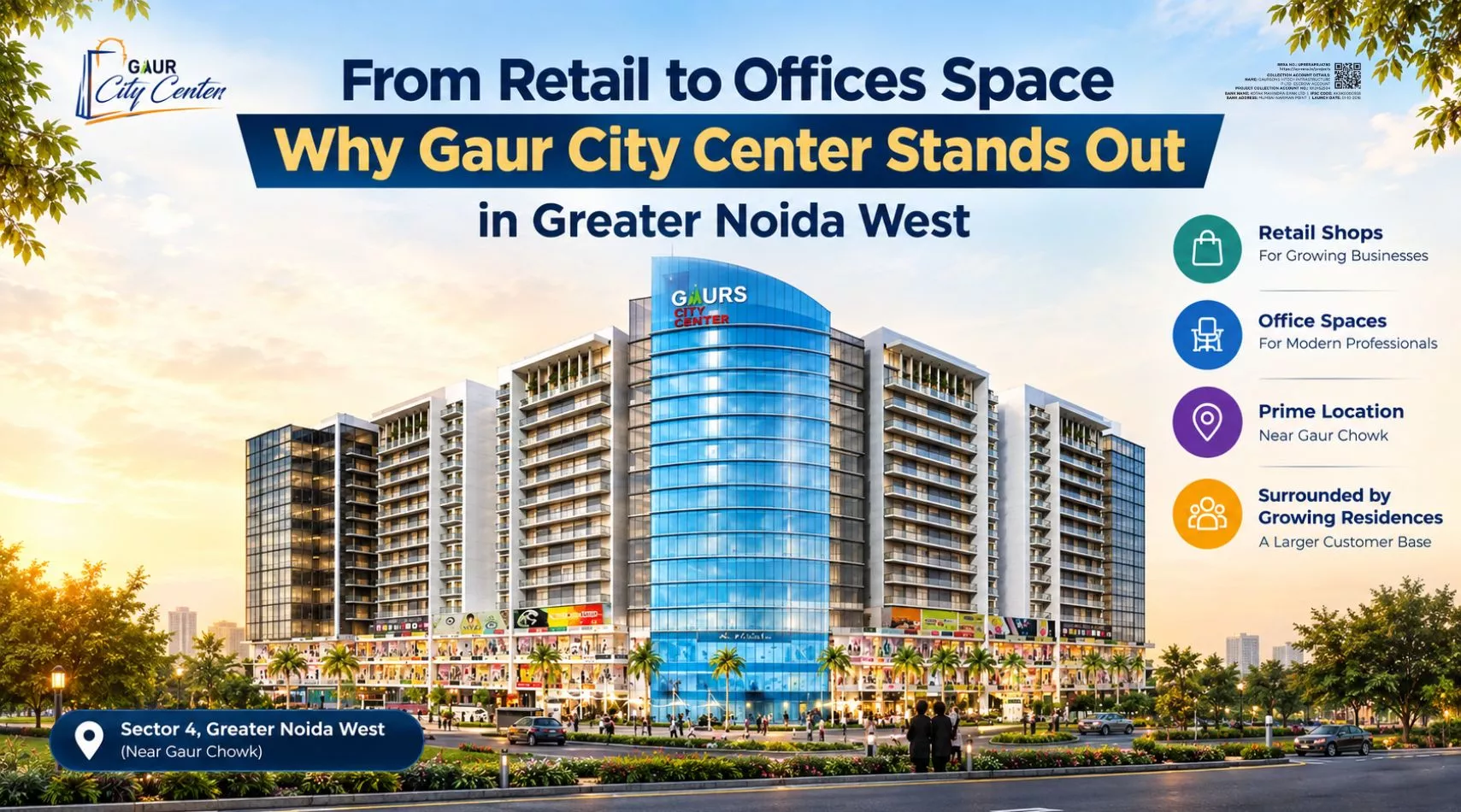 From Retail to Offices Space: Why Gaur City Center Stands Out in Greater Noida West